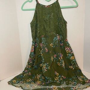 Girls Size Medium 7/8 Brand Art Class Green Dress